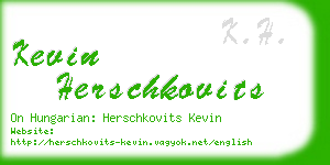 kevin herschkovits business card